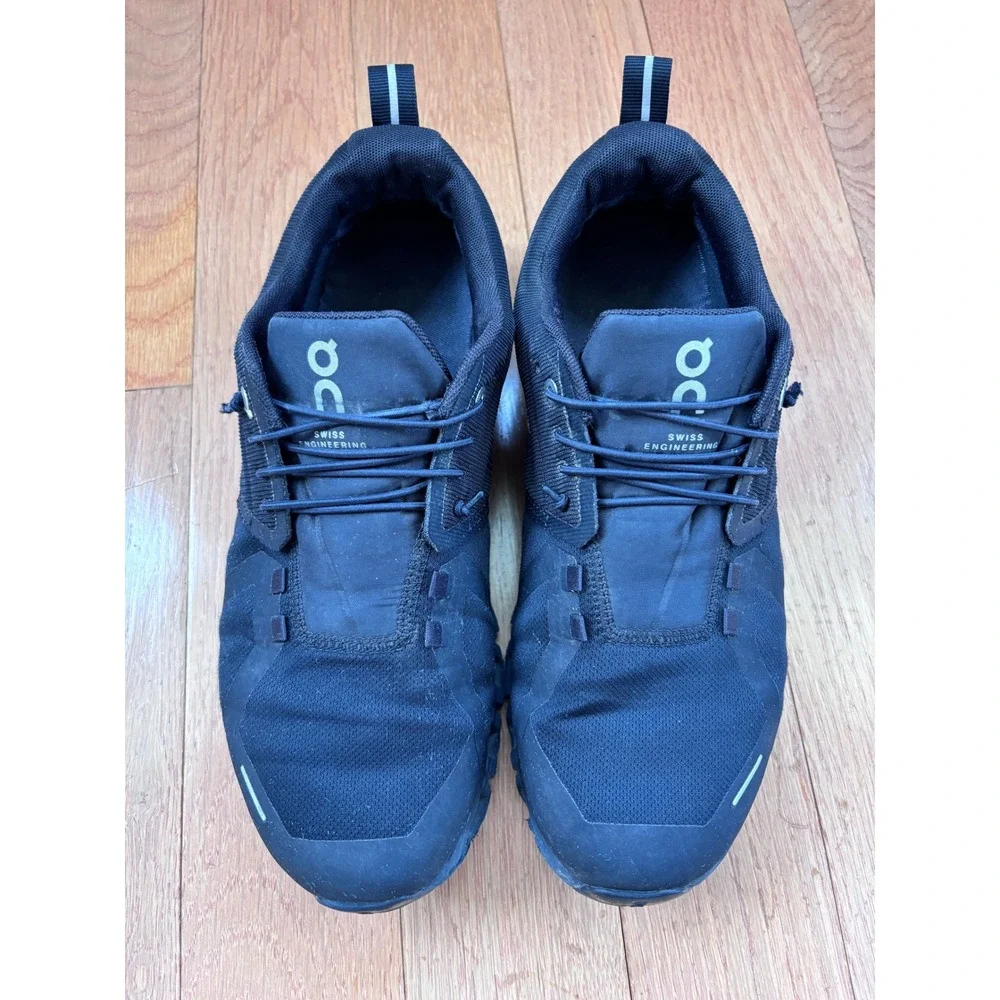 On Running Cloud 5 Waterproof Mens Running Shoes Black Lunar 59.98842 Size 9.5